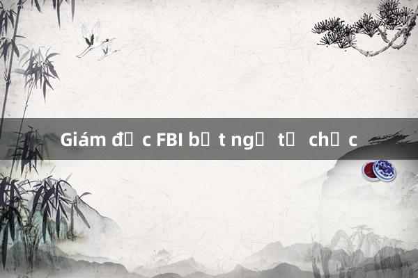 Giám đốc FBI bất ngờ từ chức