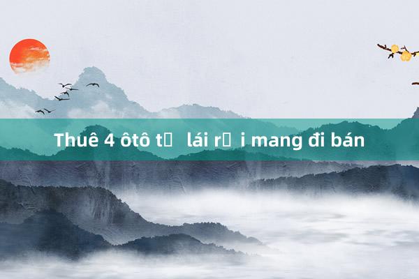 Thuê 4 ôtô tự lái rồi mang đi bán