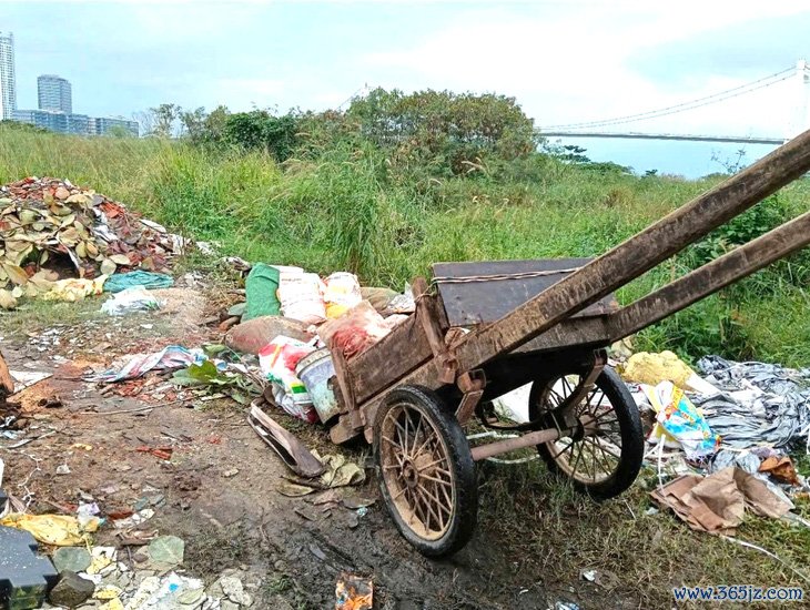 Mang rác thải， xà bần đi đổ bậy， một người bị xử phạt 3，5 triệu đồng - Ảnh 1.